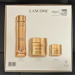 LANCÔME ABSOLUE VAULT “3” PIECE SET (BRAND NEW IN BOX, NEVER USED)